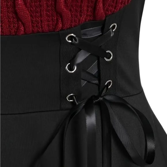 Color Block Drawstring Dress - Picture 6 of 10